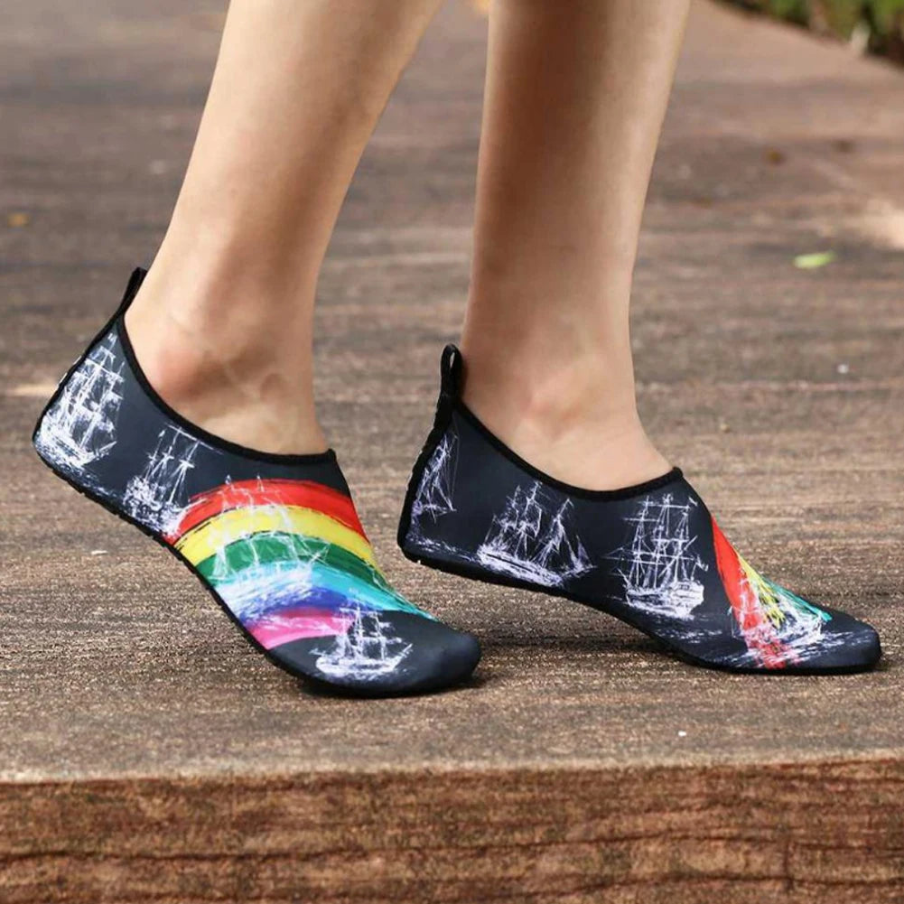 Women’s & Men’s Diving Shoes – Aqua Water Sport Socks, Barefoot Sneakers for Swimming, Surfing, Snorkeling, Fitness & Dance