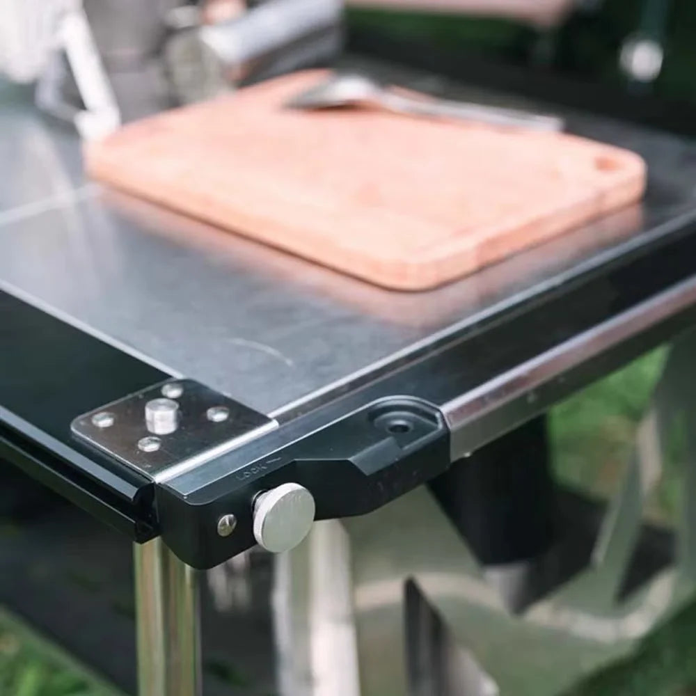 Stainless Steel Camping IGT Table Legs — Adjustable Three-Gear Telescopic Picnic Table Legs for Outdoor Use