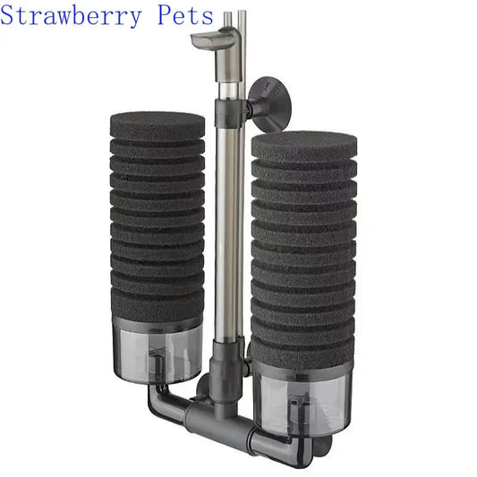 Aquarium Sponge Filter with Air Pump – Bio Skimmer & Biochemical Filter for Fish Tanks