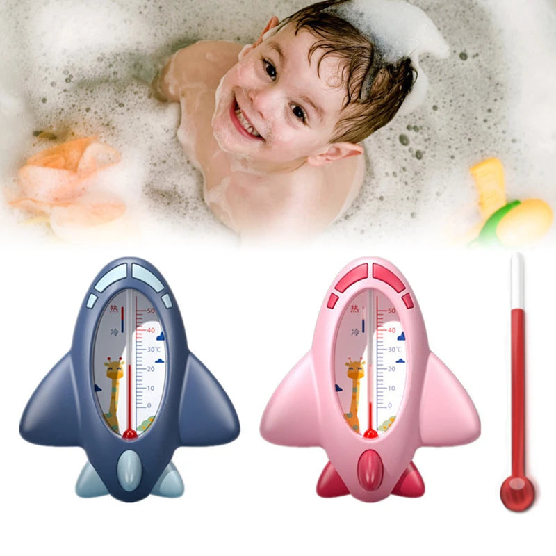 Baby Bath Thermometer - Aircraft Shaped Floating Waterproof Sensor for Safe Water Temperature Monitoring