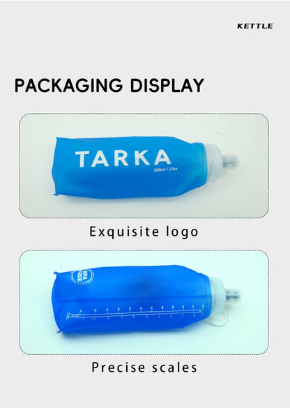 TARKA Collapsible Silicone Water Bottle — Lightweight Gel Kettle for Camping, Hiking, Running & Travel
