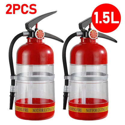 1.5L Beer & Liquor Dispenser — Creative Fire Extinguisher Shape Acrylic Container, Large Capacity for Wine, Spirits & Beer