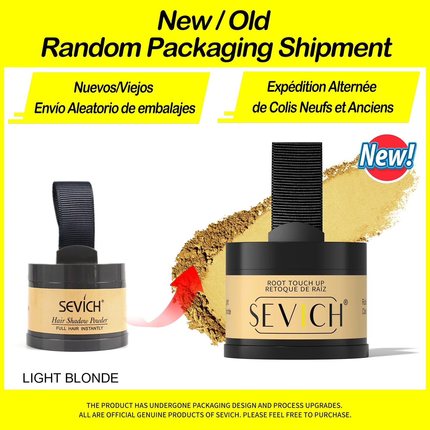 Sevich Hairline Powder 4g – Natural Hairline Shadow Concealer for Hair Loss, Unisex Makeup