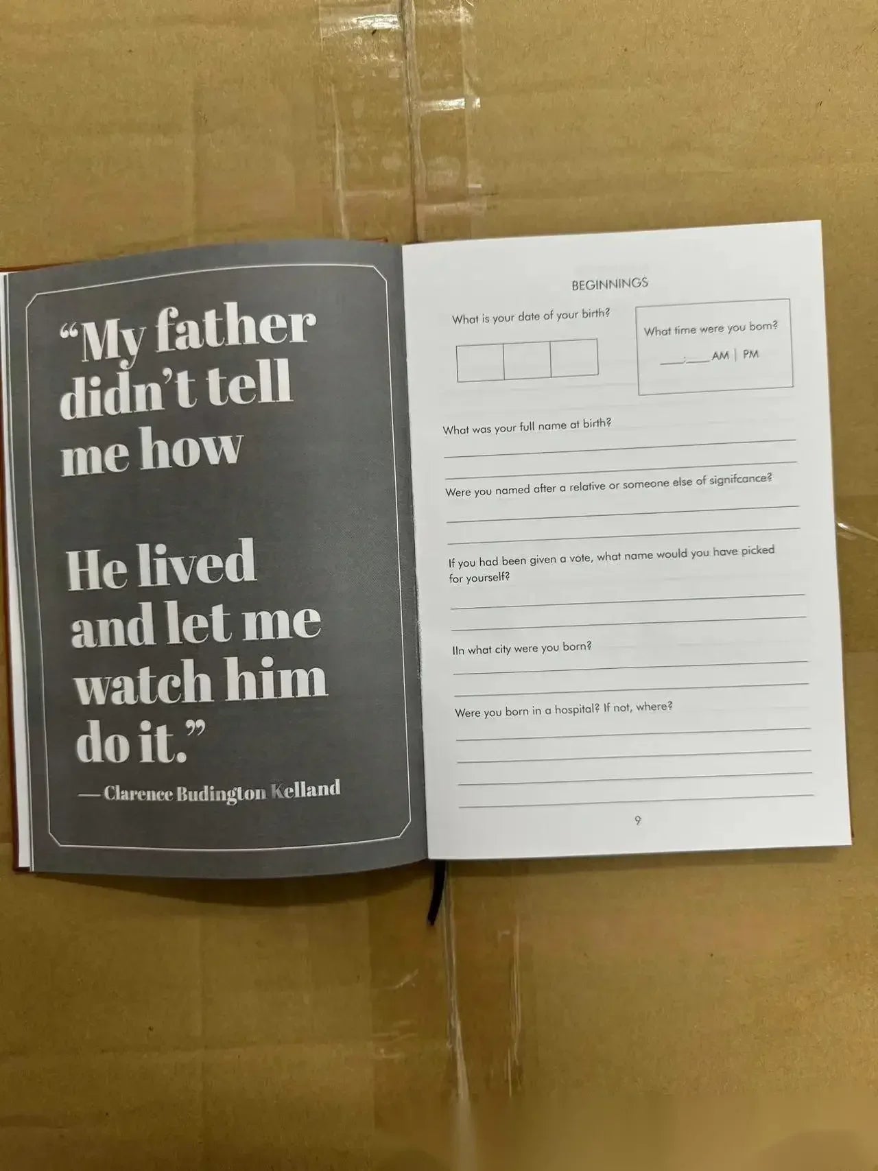 " Mom, I Want to Hear Your Story " Leather Memory Book – A Father’s Guided Journal for Sharing Life Stories