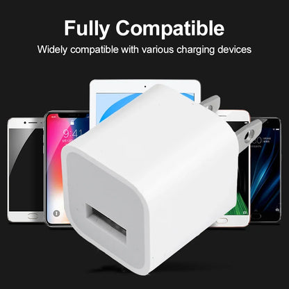 1-5 Pcs USB Wall Charger Adapter – Fast Charging for iPhone 14, 13, 12, 11 Pro Max, XR, XS, 8, 7, iPad, US Plug