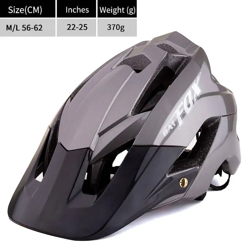 BATFOX Ultralight Bike Helmet – Molded Mountain & Road Helmet for Men, DH AM Cycling Equipment, Casco Ciclismo Bicicleta