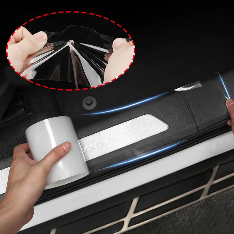 Transparent Car Door Protector – 3/5/10M Anti-Scratch Nano Tape, Glossy Clear Paint Protection Film