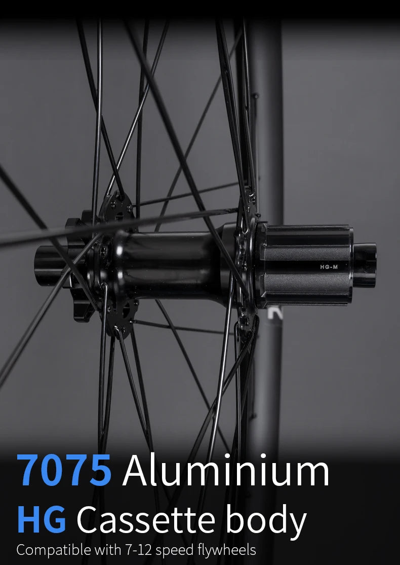 KORE MTB Carbon Wheelset – 27.5/29in Enduro & Downhill with 36T Ratchet HG Hub, BOOST, 28H, 30–36mm Width