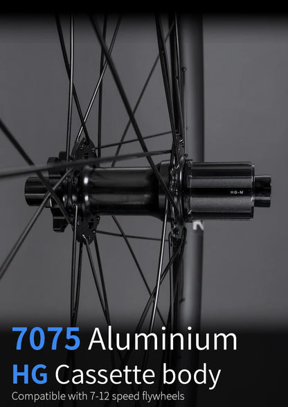 KORE MTB Carbon Wheelset – 27.5/29in Enduro & Downhill with 36T Ratchet HG Hub, BOOST, 28H, 30–36mm Width