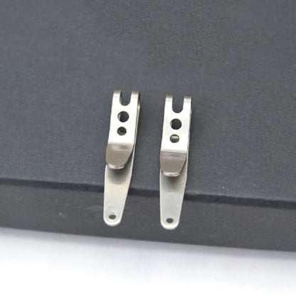 1-5PC Multitools Pocket Clips - Stainless Steel Mini Key Buckles, Waist Belt Hanging Clip & Carabiner for Outdoor Gadgets