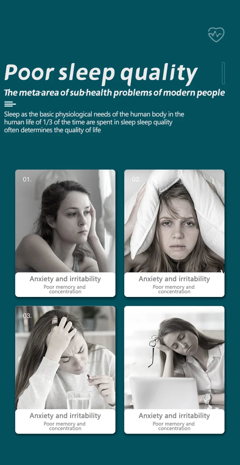 Sleep Aid & Brain Massager – Relieve Headache, Anxiety, Improve Focus and Deep Sleep