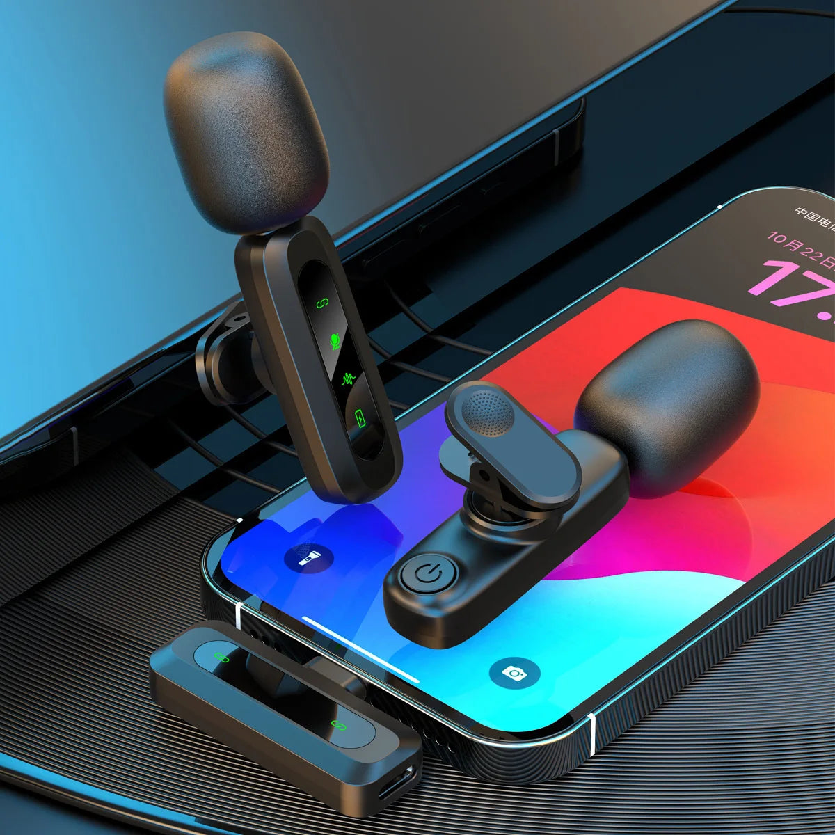 Xiaomi Wireless Lavalier Microphone – Portable Mini Mic for Audio, Video Recording & Livestreaming on iPhone & Android