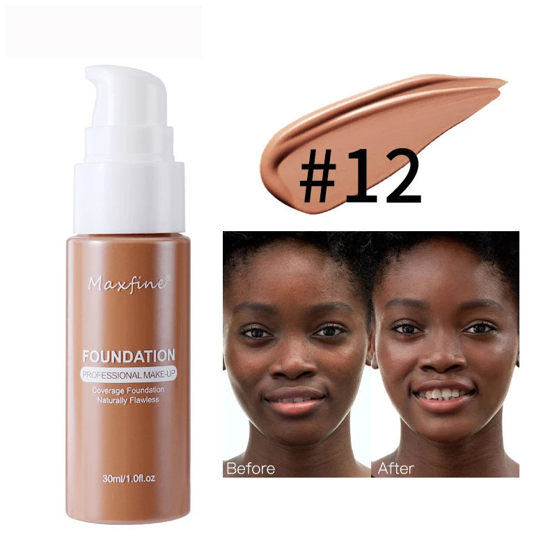 Liquid Foundation Concealer – Waterproof, Sweat-Resistant Professional Makeup Cosmetics
