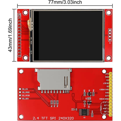 2.4" SPI TFT LCD Touch Screen – ILI9341 240x320 Display Module for STM32, 5V/3.3V SPI Serial Interface