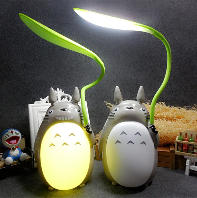 My Neighbor Totoro Cartoon LED Charging Night Light – Animal USB Table Lamp for Kids, Reading & Room Decor Gift
