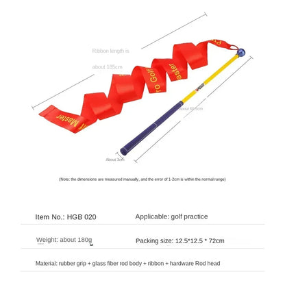 PGM Golf Swing Training Stick – Ribbon Sound Practice Tool to Improve Swing Speed, HGB020