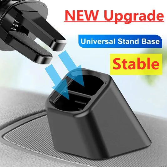 Universal Car Phone Holder - Dashboard & Air Outlet Clip Stand for Cellphone GPS - Mobile Bracket Base Cradle Accessories