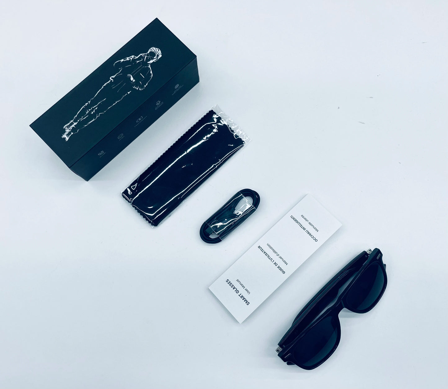 Smart Bluetooth Sunglasses for Men — Touch Control, Music & Calls, Remote Camera, Stereo Mic, AI Voice Assistant for Android & iOS