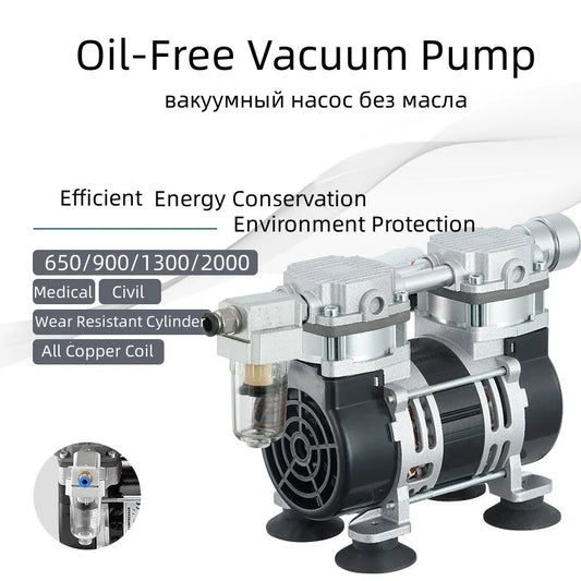 220V Small Oil-Free Silent Vacuum Pump – Laboratory & Industrial Negative Pressure Air Pump