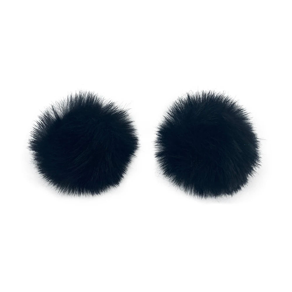 Universal Furry Dead Cat Windscreen – Lavalier Microphone Wind Muff for DJI Mic & Blue Mantis