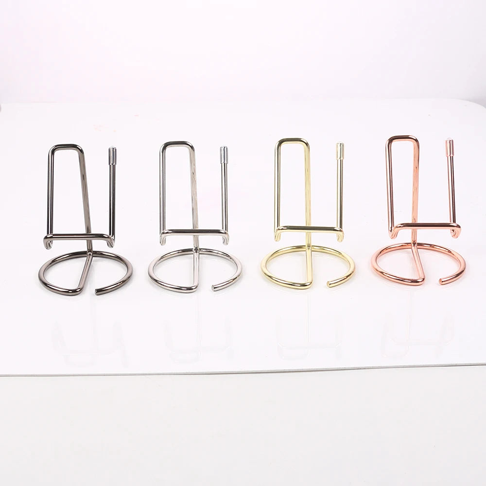 Desktop Metal Phone & Business Card Holder – Office Stand Organizer for Name Cards