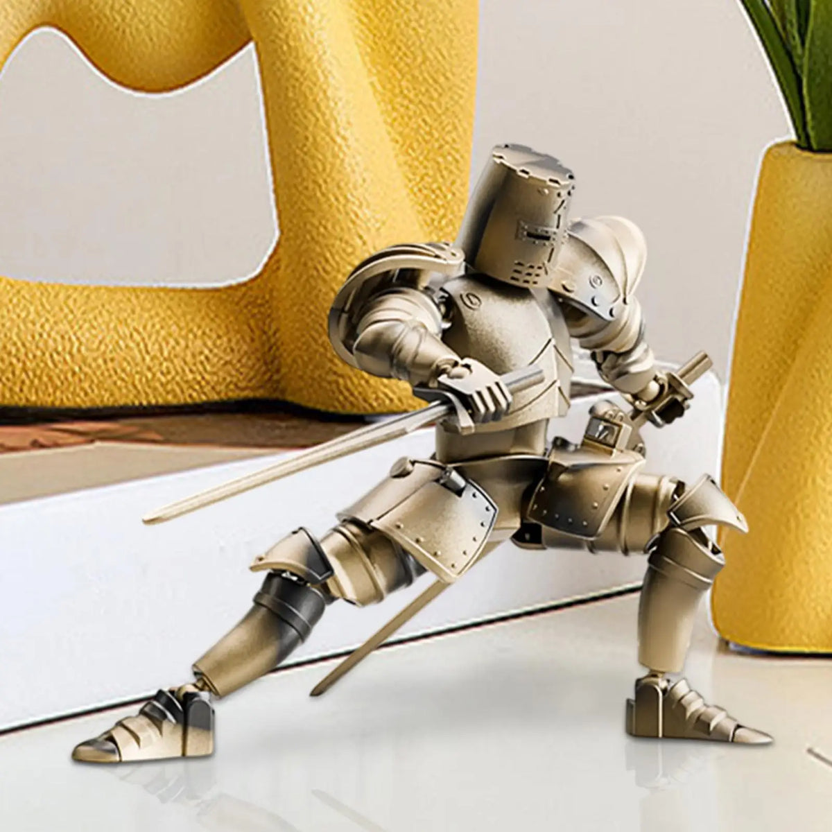 Multi-Jointed Medieval Knight Action Figure – Fully Flexible 360° Mova ...