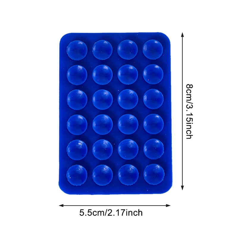 Double-Sided Silicone Suction Pad for Mobile Phone - Fixture Suction Cup with Adhesive Silicone Rubber Sucker Pad