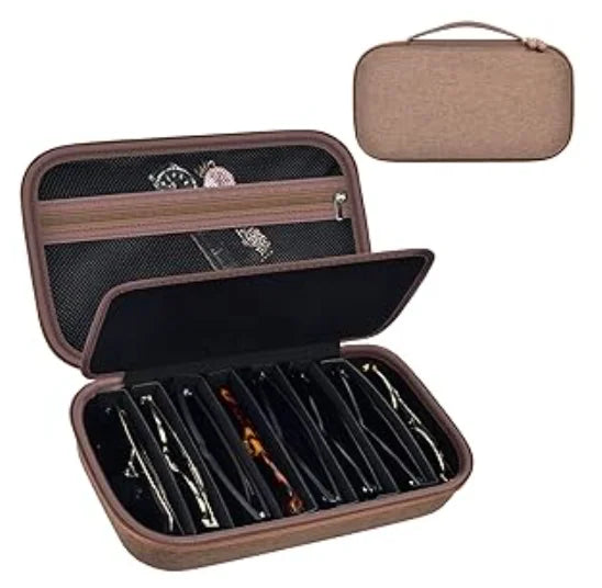 Travel Sunglasses Organizer Case for Quay Polarized Sunglasses – Men & Women Trendy Sunglass Storage Holder (Bag Only)