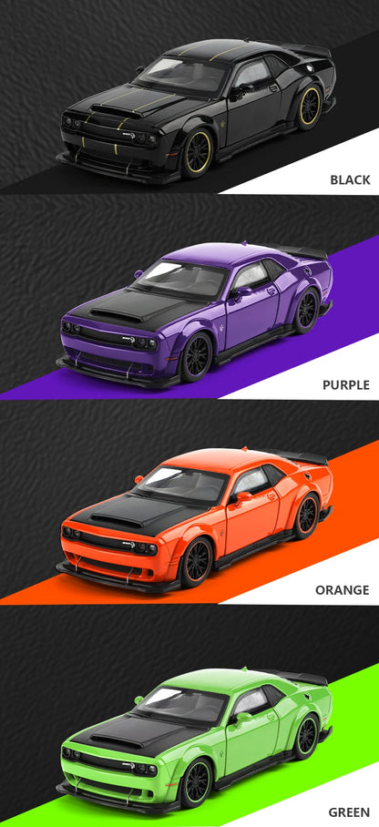 1:32 Dodge Challenger SRT Hellcat Redeye Diecast Model – V8 Alloy Metal American Muscle Sports Car Collectible