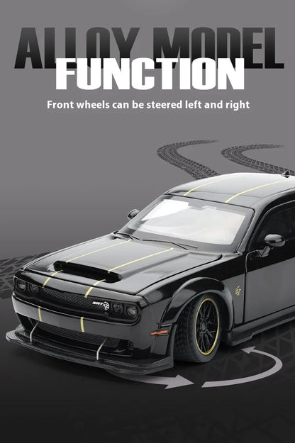 1:32 Dodge Challenger SRT Hellcat Redeye Diecast Model – V8 Alloy Metal American Muscle Sports Car Collectible