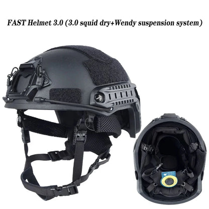 FAST Tactical Kevlar Helmet – High-Quality Suspended Pad Helmet for Outdoor, Hunting & Military Use