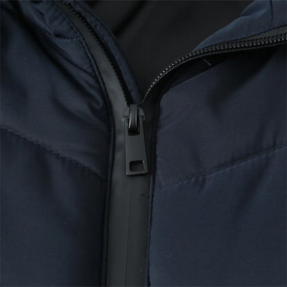 Taop&Za Women's Autumn Cotton Jacket – Fashionable Casual Long Sleeve Stand Collar Hooded Patchwork Coat