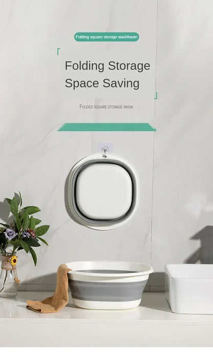 Portable Plastic Folding Wash Basin – Laundry Tub & Bath Basin for Adults and Babies, Kitchen & Bathroom Accessory