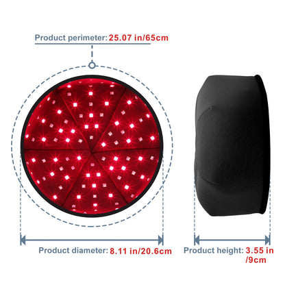 Red Light Therapy Hair Growth Hat – Near-Infrared LED Cap for Scalp Relief, Hair Loss Prevention & Head Relaxation