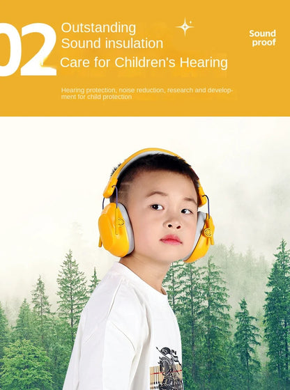 Kids Noise-Cancelling Earmuffs – Soundproof Headphones for Aircraft, Learning & Drums