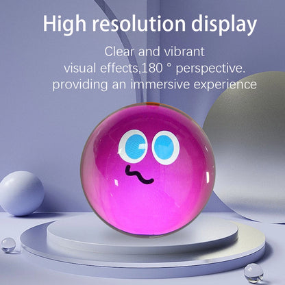 Customizable Video Glass Ball Lamp — DIY Spherical Pixel Display with Detachable Video & Sound Game Screen