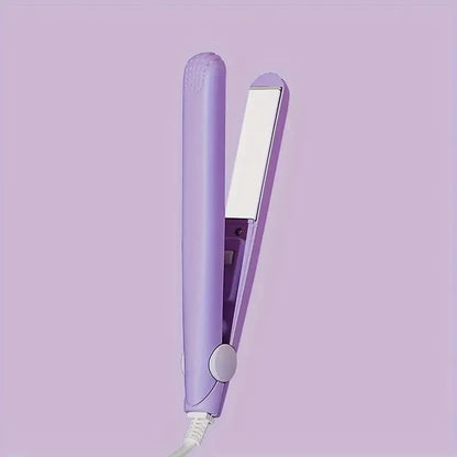 Mini Hair Straightener – Quick Heating Multi-Color Ceramic Plate for Bangs, Curling & Straightening