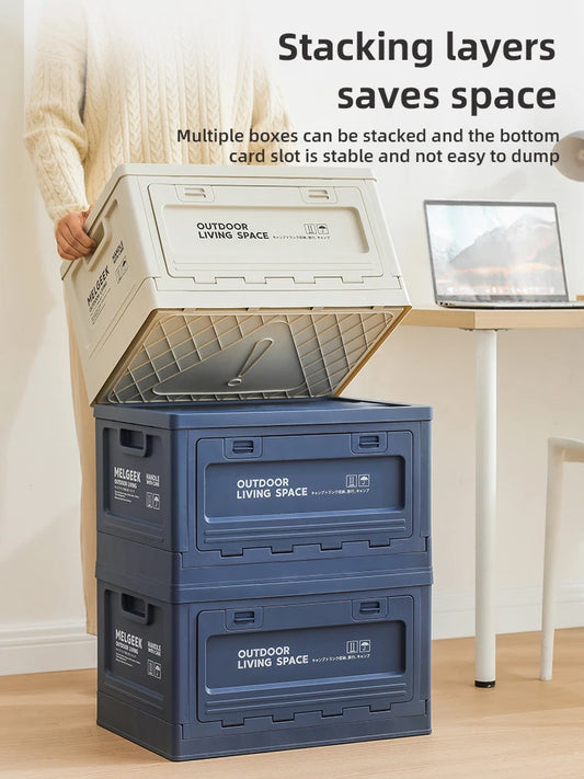 Foldable Household Storage Box: Organize Clothes, Quilts, Toys, and More - Stylish Living Room Storage Basket