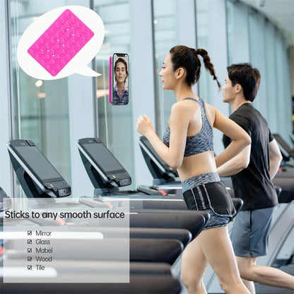 Double-Sided Silicone Suction Pad - Mobile Phone Fixture, Adhesive Rubber Sucker Pad for Secure Mounting