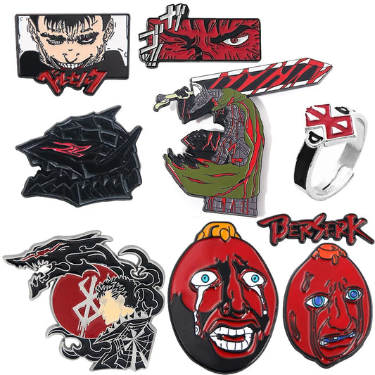 Anime Guts Enamel Pin – Berserk Brand of Sacrifice Lapel Brooch for Men & Women Gift
