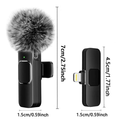 Upgrade Your Audio: NEW Wireless Lavalier Microphone - Mini Mic for iPhone, Android, Laptop, Live Gaming, and Mobile Phone Video Recording