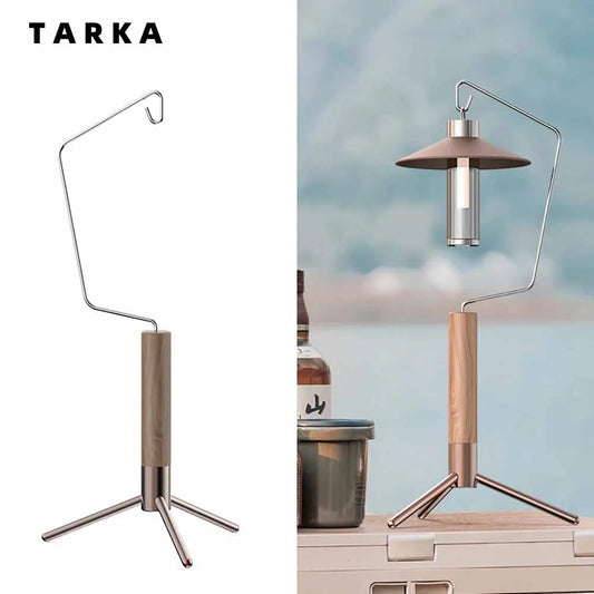 TARKA Camping Tabletop Lantern Stand - Detachable Light Rack with Universal Hanging Hooks for Desktop Lighting