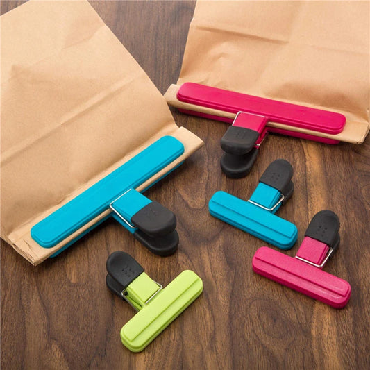 Portable Bag Clips – Plastic Kitchen Food & Snack Sealer Clamp for Storage and Organization