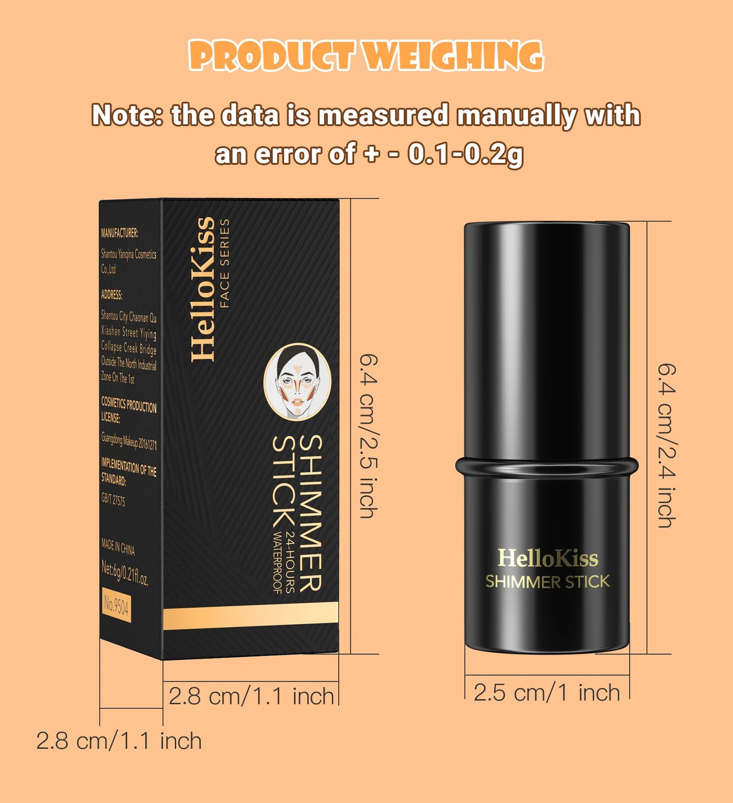 Face Brown Bronzer Contour Stick - Foundation Makeup Pen, Long-Lasting Smooth Contour, Shadow Blusher & Highlight Concealer Cosmetics