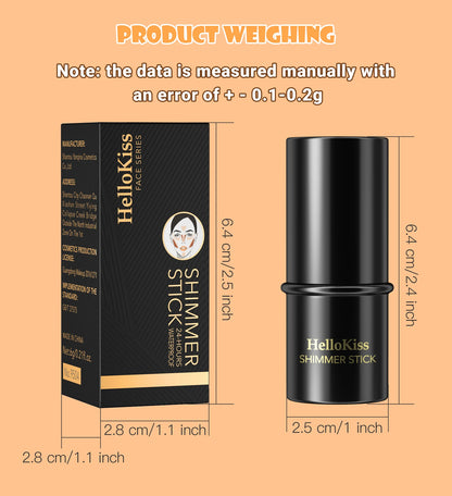 Face Brown Bronzer Contour Stick - Foundation Makeup Pen, Long-Lasting Smooth Contour, Shadow Blusher & Highlight Concealer Cosmetics