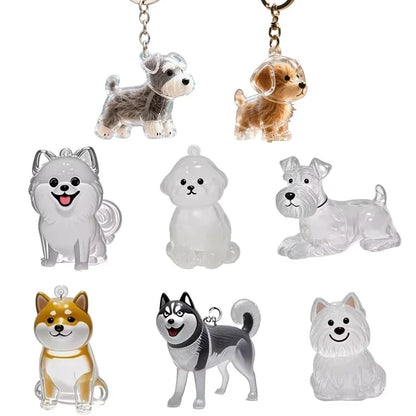 Dog Hair Storage Pendant Keychain – Cute Bag and Car Accessory, Jewelry Souvenir Gift for Dog Lovers