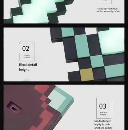 Minecraft Sword Night Light – Color-Changing Table Lamp, Game-Inspired Decorative Gift for Children