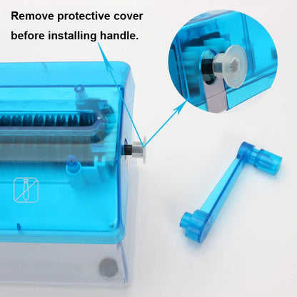 A6 Portable Mini Paper Shredder - Electric USB Battery Operated Documents Cutting Tool for Home Office
