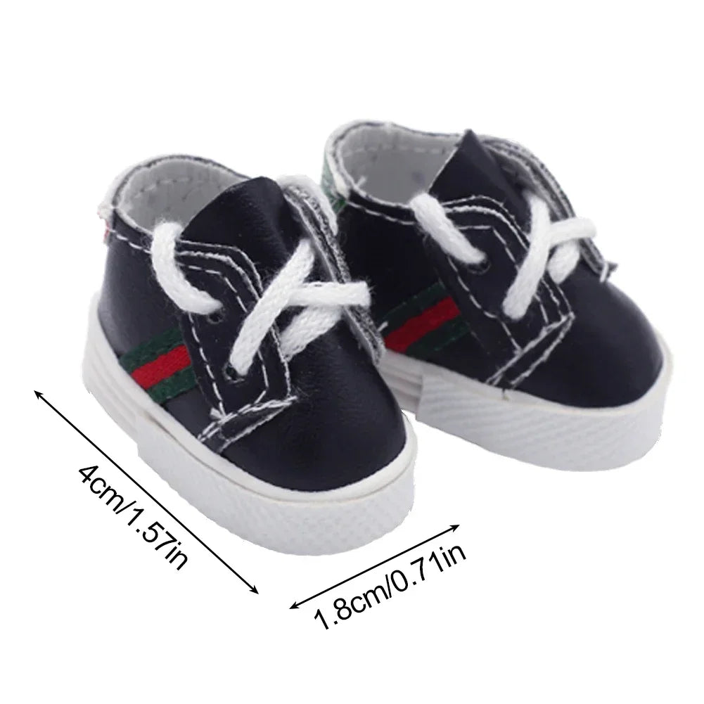 Labubu Doll Sports Shoes 4x1.8cm – Multiple Styles DIY Leather Replacement Shoes & Accessories