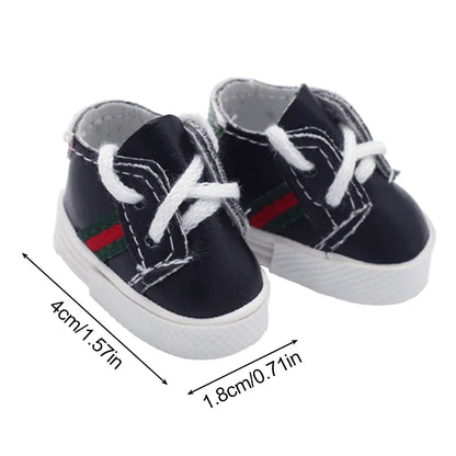 Labubu Doll Sports Shoes 4x1.8cm – Multiple Styles DIY Leather Replacement Shoes & Accessories